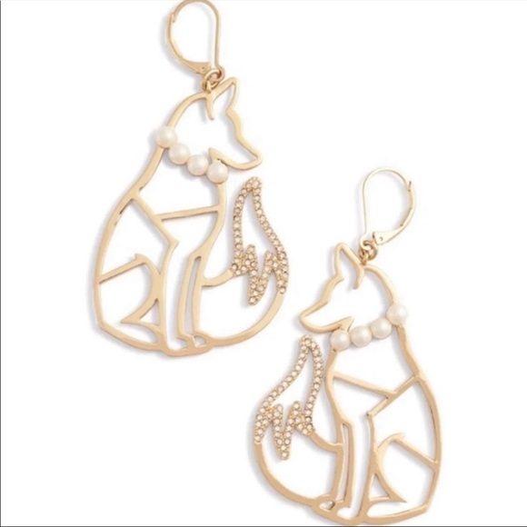 NWT Kate Spade Foxy Earrings